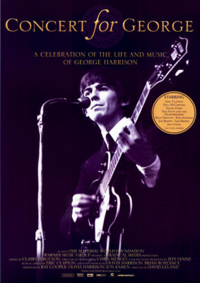 Concert for George ORIGINAL A1 Kinoplakat gerollt George Harrison / P. McCartney