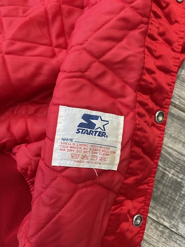 VINTAGE STARTER DIAMOND COLLECTION JACKET CINCINNATI REDS SATIN RED MENS Medium - Picture 11 of 11