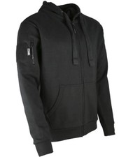 Kombat Black Spec-Ops Hoodie Deluxe Zipped Warm Jumper Outdoors Camping Military