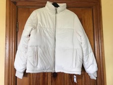 Dunnes Soft Padded Size 14 Cream Zip Up Jacket In Brilliant Brand New With Tags