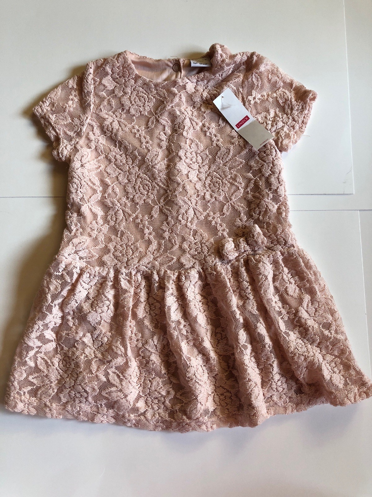 Baby Girls Clothes 1218 Months Old Pink Lace Dress eBay