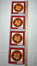 Frankie Welch Four Panel Member Of Congress Hankie Handkerchief  Political