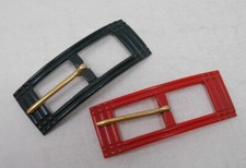 Lot 2 Boucles de ceinture anciennes en galalithe - ART Déco