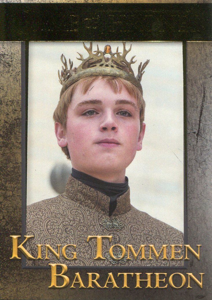 Game Of Thrones Season Gold Base Card #48 King Tommen Baratheon