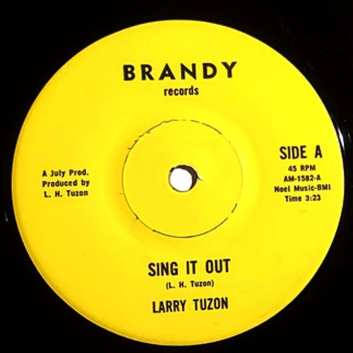 LARRY TUZON - Sing It Out / Engine, Engine #9 - RARE 1970's AZ Pop/Lounge VG+/EX - product listing photo