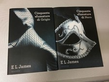 LOTTO 2 LIBRI CINQUANTA SFUMATURE NERO GRIGIO E L JAMES MONDADORI 2012 1° ED. R