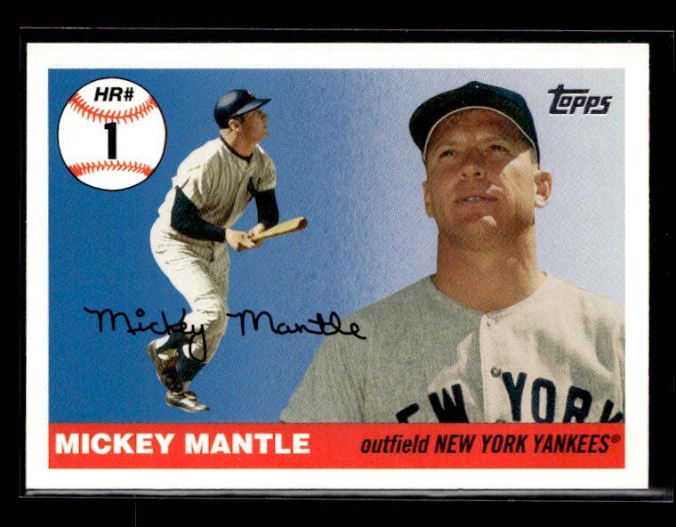 2006 Topps #MHR4 Mickey Mantle Mickey Mantle Home Run History New York Yankees