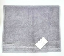 NEW DECO BIANCA GRAY,GREY TURKISH COTTON SILVER STRIPES HAND,TOWEL,FINGER TIP