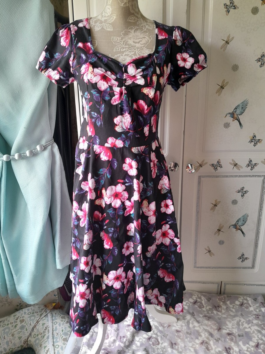 joe browns butterfly dress Lotta Midi Dress in Polka Dot Deep Navy main image 1