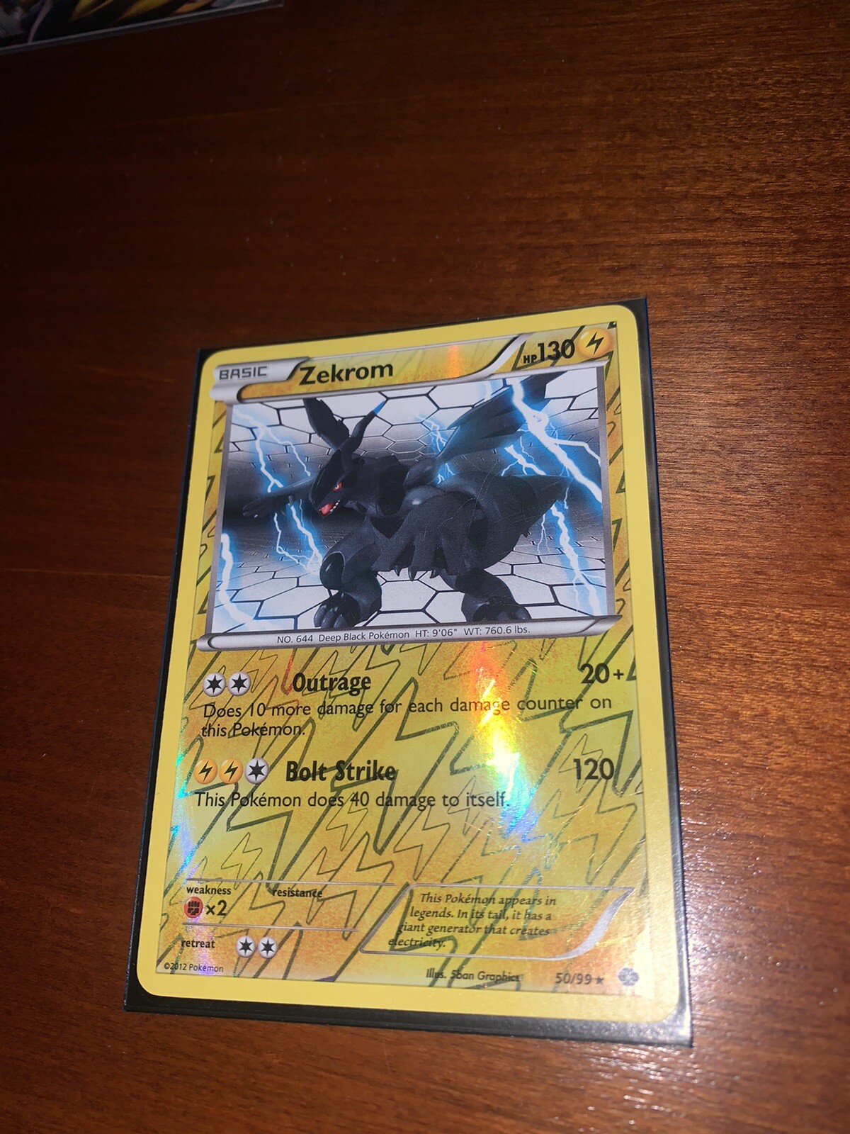 Pokémon TCG Zekrom Next Destinies 50/99 Reverse Holo Rare