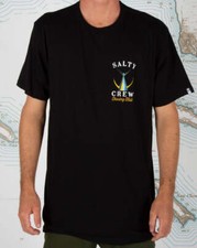 SALTY CREW Men's S/S Shirt TAILED - Black - Small - NWT - LAST ONE LEFT