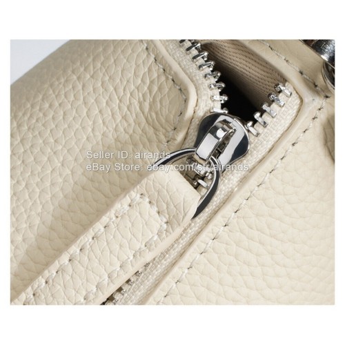 Elegante Bolso de Hombro de Cuero Blanco Grande para Mujer Trabajo Viaje Asa Superior Cartera - Imagen 12 de 23