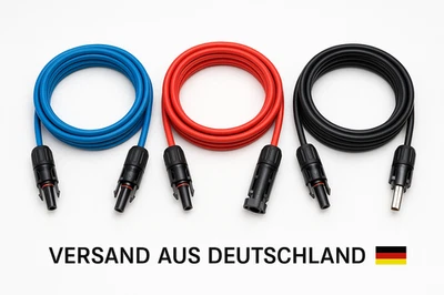 CLANDRAS PV Verlängerungskabel Solarkabel mit MC4 Stecker 4/6mm2 Kabel Balkonkraftwerk