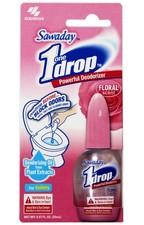 One-Drop Bathroom Deodorizer Floral Scent 0.67 oz