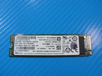 Dell XPS 13 9370 SK hynix 512GB M.2 NVMe SSD HFS512GD9TNG-62A0A XMW6J
