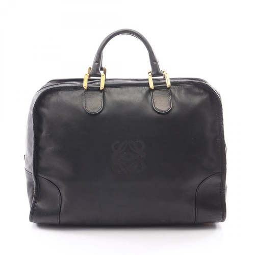 LOEWE Amazona 40 Handbag business bag leather Black Used Women