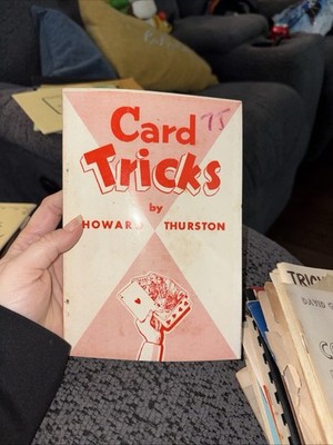 Vintage 1903 Magic Book Howard Thurstan's Tricks With Cards SoftBack