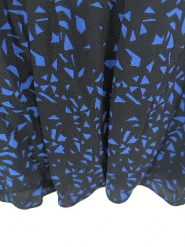 Comptoir Des Cotonniers Women's Midi Dress UK 10 Blue 100% Viscose A-Line - Picture 5 of 6