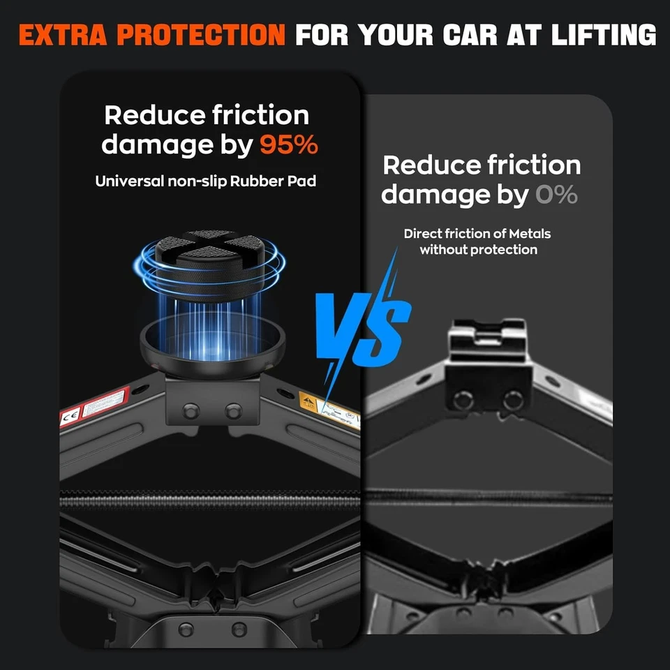 Fit For VAUXHALL Corsa Astra - Heavy Duty 2Ton Scissor Car Jack Lift Tool Kit - Image 4 of 4