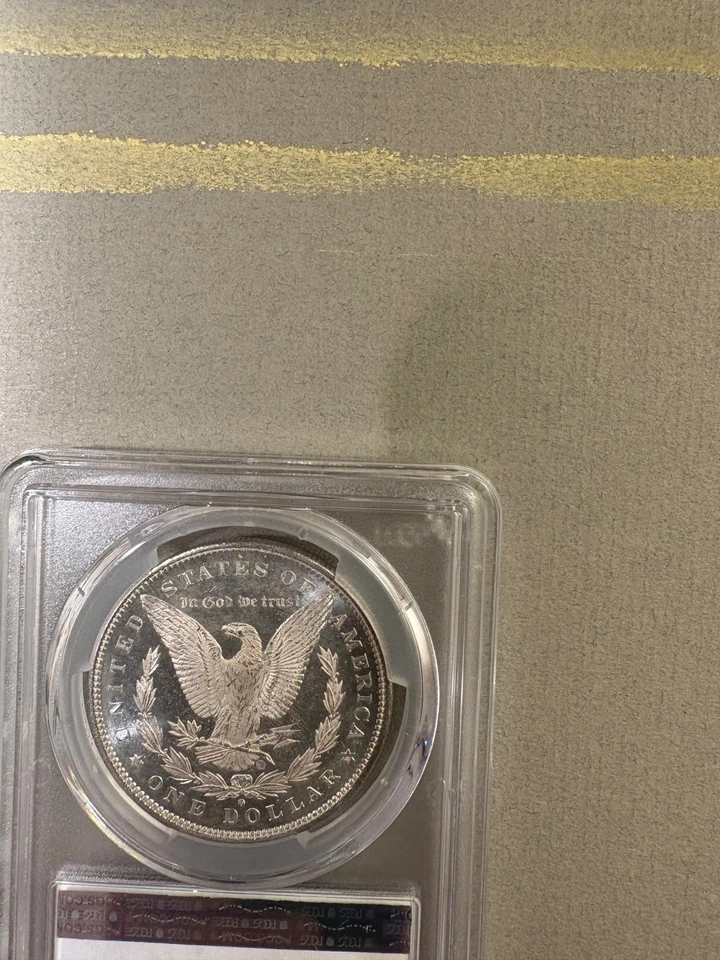 1884 O Morgan Silver Dollar PCGS MS 64DMPL  w/PCGS Gold Shield - Image 2 of 2