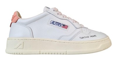 Autry Medalist Damen Schuhe Sneaker Leder AULW DL03 Weiß & Pfirsich