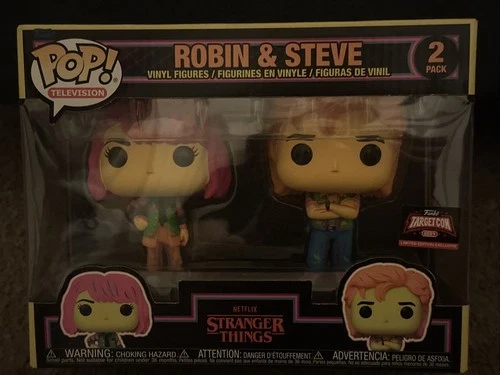 Funko Pop! Vinyl: Stranger Things - Robin & Steve 2-Pack (Black Light) - Target