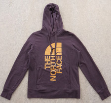 The North Face Sweatshirt Womens Small Purple Graphic Print Fleece Logo Pullover