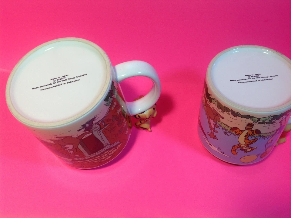 Taza de café rara Disney Winnie The Pooh con figura de Pooh & Tigger en el mango Foto 4 de 4