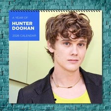 Hunter Doohan 2026 Wall Calendar, 12-Month Celebrity Photo Calendar