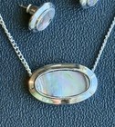 3 PIECE VINTAGE SILVER TONE ABALONE COSTUME JEWELRY LOT DESIGNER AVON — photo 7
