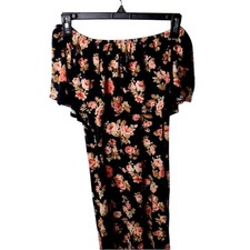 Forever 21- Off the Shoulder Floral Dress Size Small Knit Dress Bodycon Summer