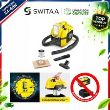 Kärcher WD 1 Compact Aspirateur Eau et Poussière sans Fil 18 V 7 L 230 W
