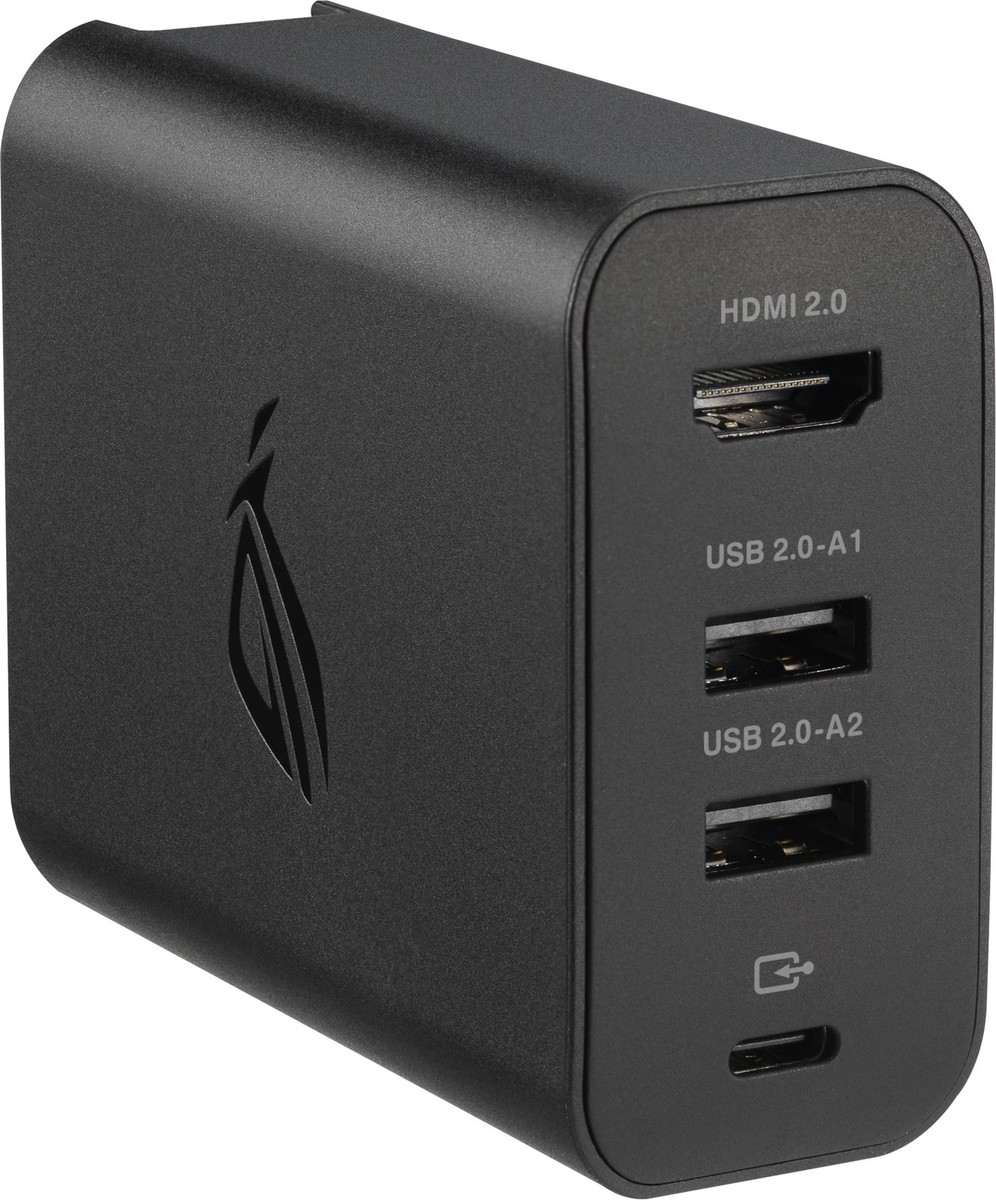 ASUS - ROG 100W Charger Dock for ROG Xbox Ally (HDMI 2.0, USB-A