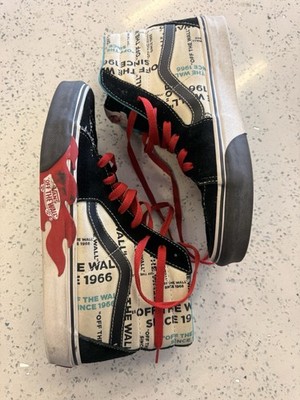 VANS Sk8-Hi OTW Flame Sneakers Size Men's 9