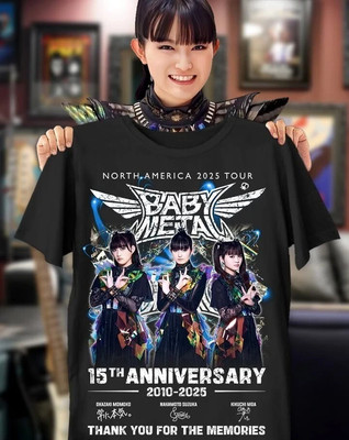 SALE - Babymetal North America Tour 2025 15Th Anniversary T-Shirt