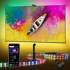 TV Backlight LED 15ft - TV Backlight Sync to Screen PC Monitor for 55-75 Inch...