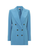 Bella Freud Bianca jacket blue cavalry twill 12 retails £845 PLEASE READ