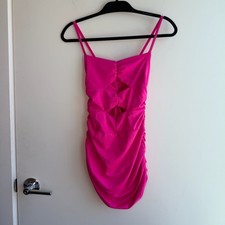 SHEIN Allurite Cut Out Ruched Cami Bodycon Mini Dress