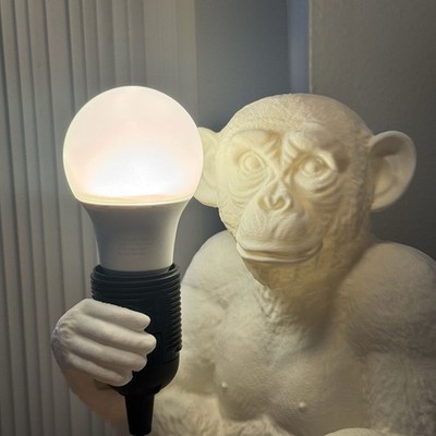 Monkey Lamp   Handmade 3D Printed Table Lamp   Unique Home Decor