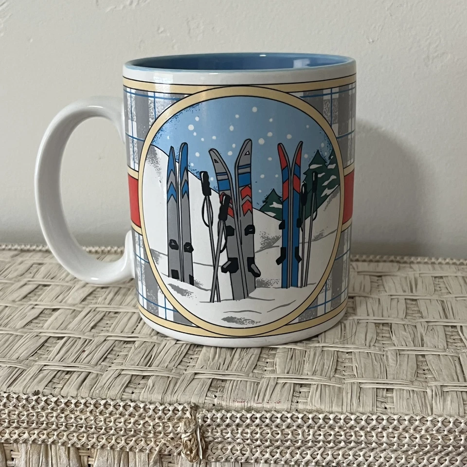 Taza de café de esquí Mugs de Ganz, cielos coloridos en la nieve, diseño de 10 oz por Papel Foto 3 de 4