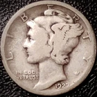 1927 D Mercury Dime - VG - 90% Silver Winged Liberty 10C
