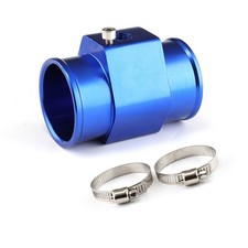 Water Temperature Sensor Adapter Tee Joint Pipe Gauge Coolant Hose Aluminum Blue