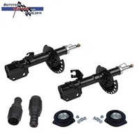 2X Gasdruck StossdÄMpfer + Anschlagpuffer + Domlager Vorne FÜR Nissan Note (E11)