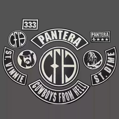 EMBROIDERED PANTERA CFH FULL PATCH SET 10pcs (Please Read Ad)