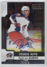 2017-18 O-Pee-Chee Platinum Rookie Autos Pierre-Luc Dubois #R-PD Auto 2a8