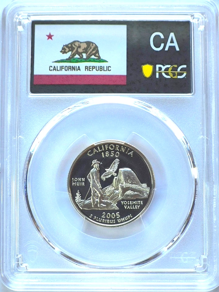2005 S State Quarter Set PCGS High Graded PR69DCAM (CA/KS/OR/MN/WV) - Image 4 of 4