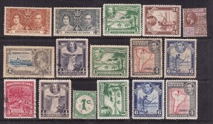 BRITISH   GUIANA  ^^^^1940-52  x16  hingec& used collection   hcv@ xxga3935brguy