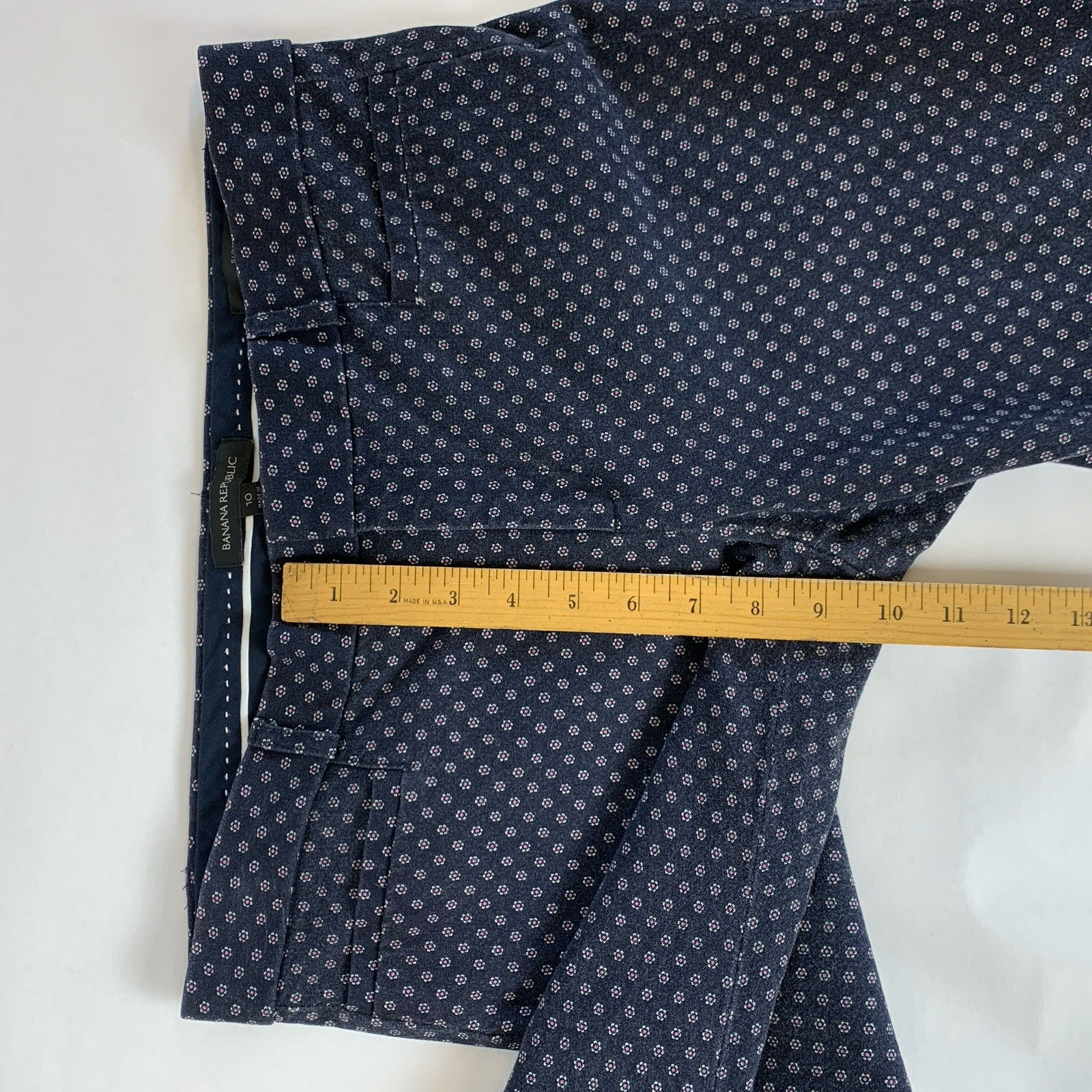Banana Republic Dress Pants Womens 10 Blue Capri Sloan Fit Business thumbnail 19