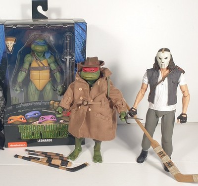NECA Teenage Mutant Ninja Turtles 1990 Movie Leonardo Raphael Casey Jones