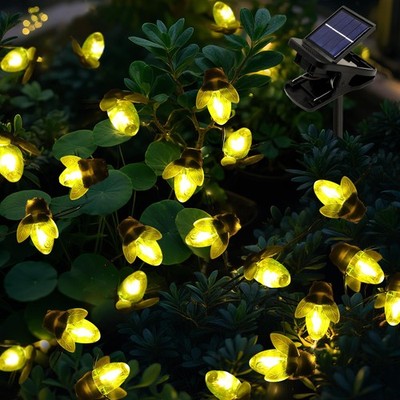 Solar Firefly Lights, 30 LED Solar Fireflies Fairy String Lights Outdoor Deco...